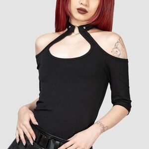 Killstar seraphina choker top goth metal‎ hardware